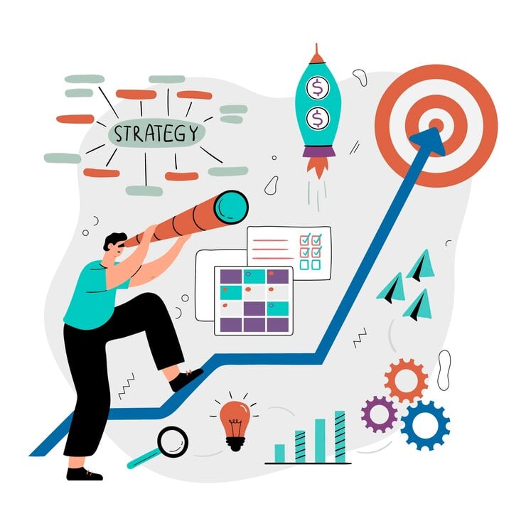 hand drawn business strategy concept 52683 75726